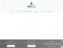 Tablet Screenshot of bellavistamanagement.com